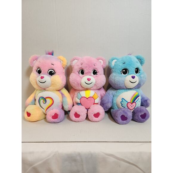 Care Bears Other - Care Bears Unlock the Magic Lot of 3 14"Bears
